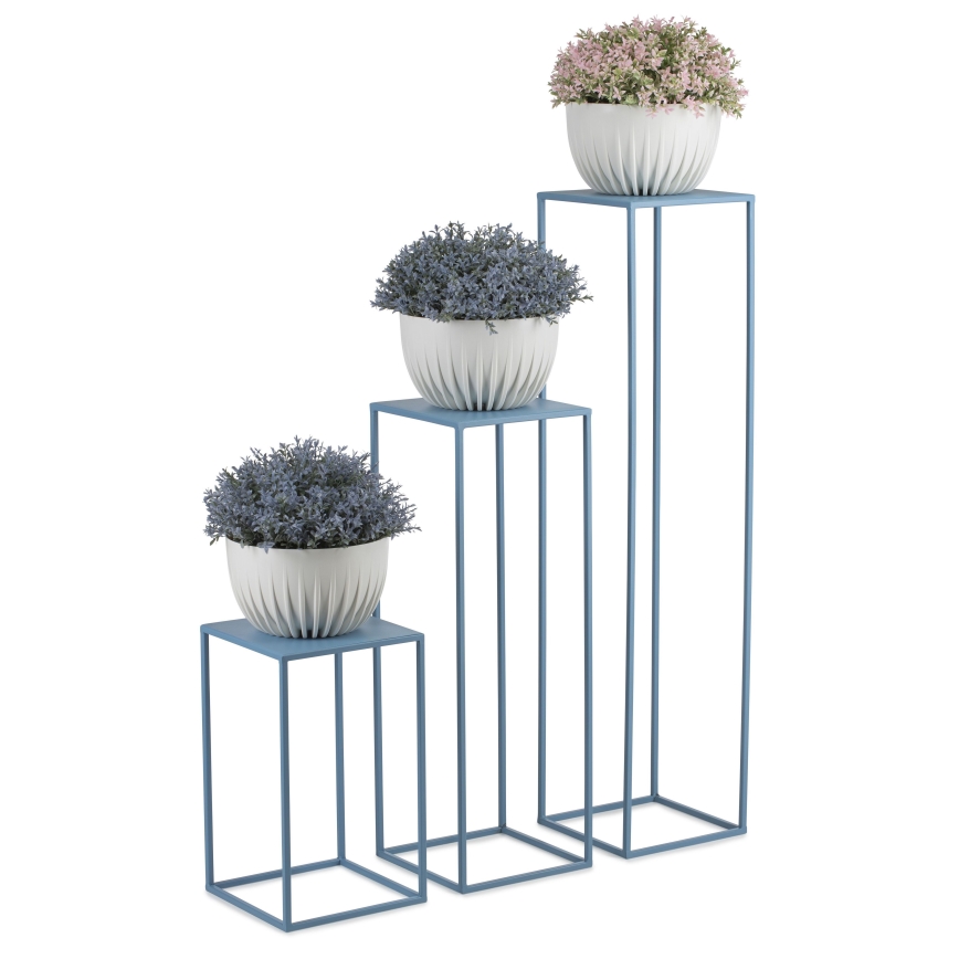 Jardinière 70x24 cm bleu