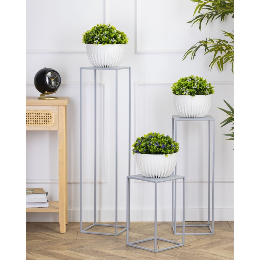 Jardinière 70x24 cm gris