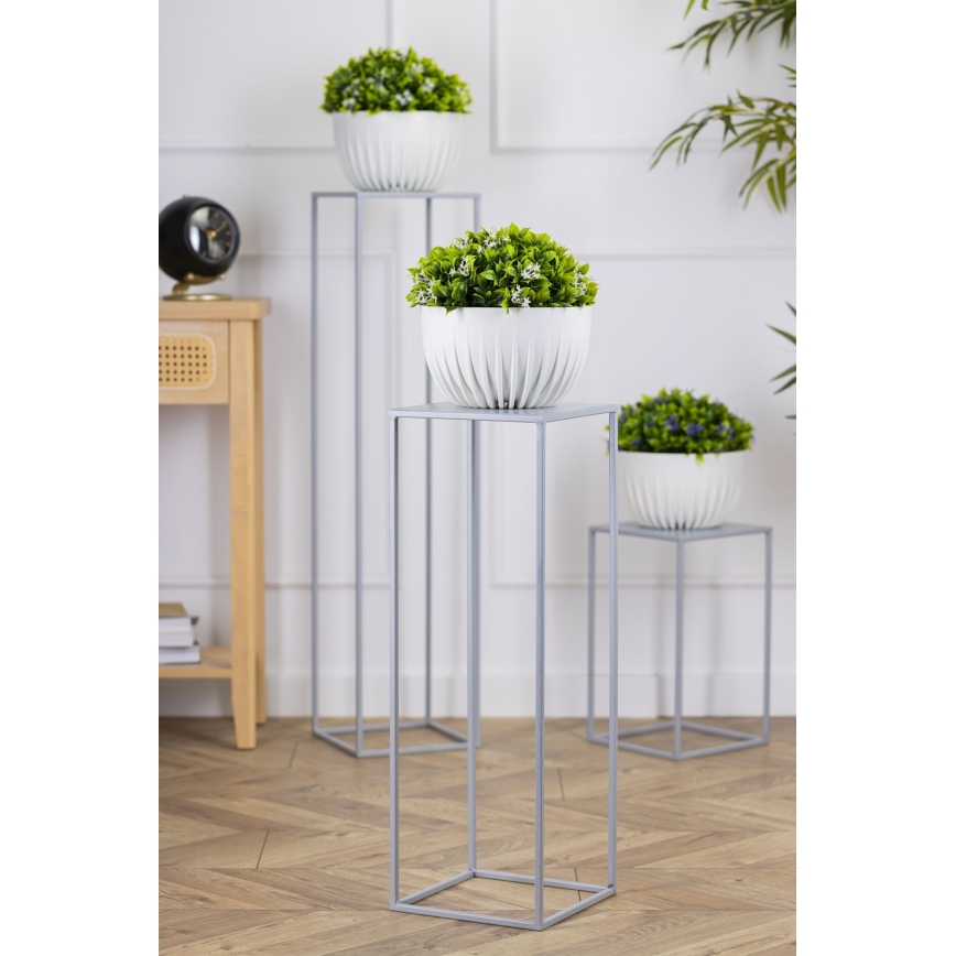 Jardinière 70x24 cm gris