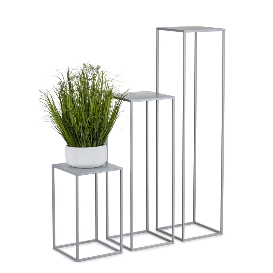 Jardinière 70x24 cm gris