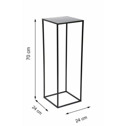 Jardinière 70x24 cm noire