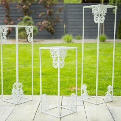 Jardinière 80x24 cm blanche