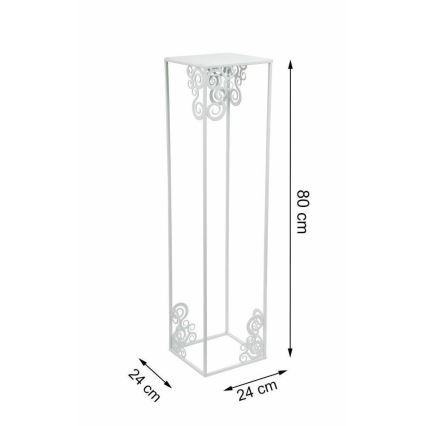 Jardinière 80x24 cm blanche
