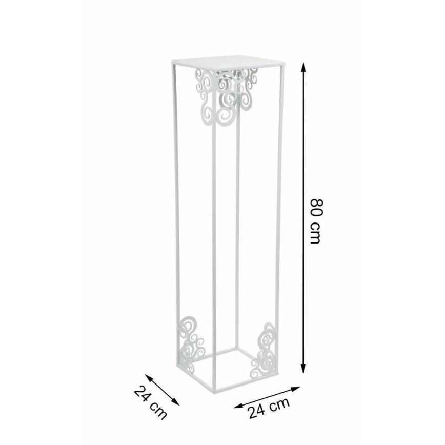 Jardinière 80x24 cm blanche