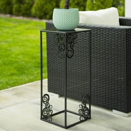 Jardinière 80x24 cm noire