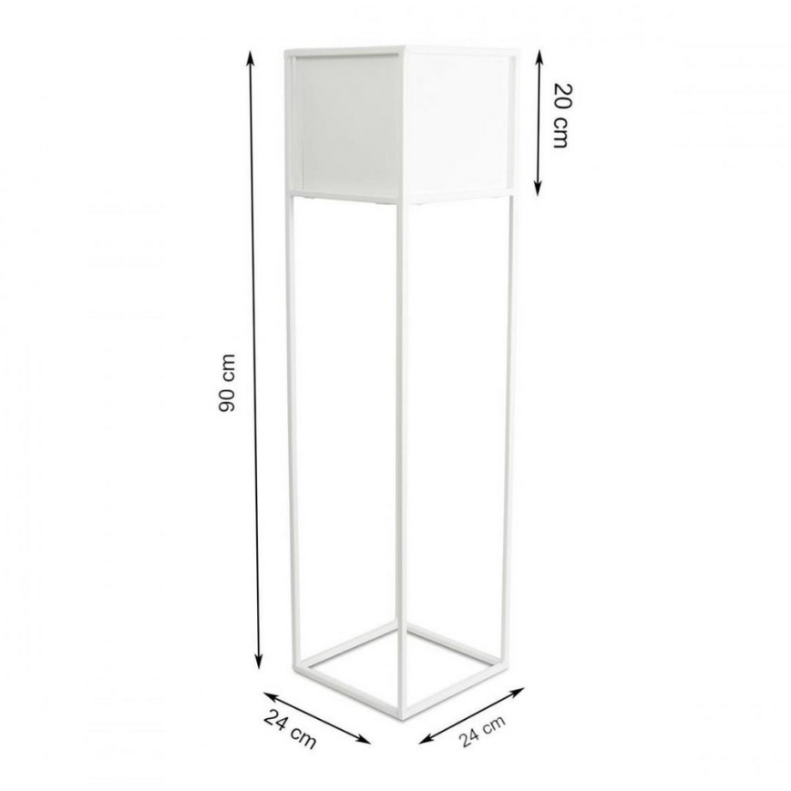 Jardinière 90x24 cm blanche