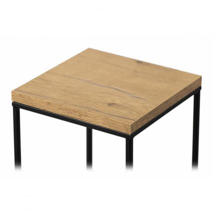 Jardinière BASICLOFT 60x24 noire/marron