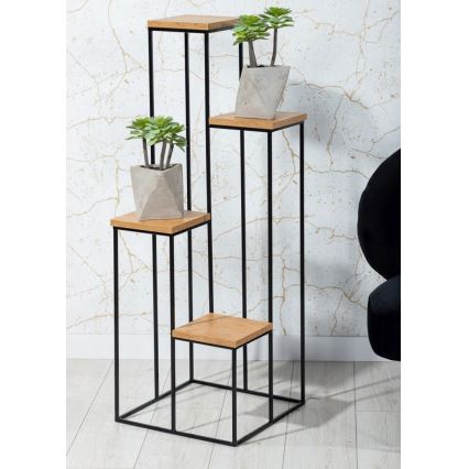Jardinière KASKADA 70x34 noire/marron