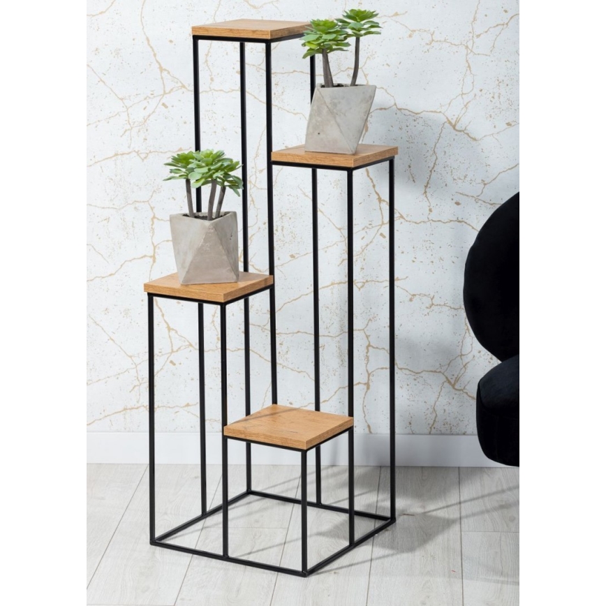 Jardinière KASKADA 70x34 noire/marron