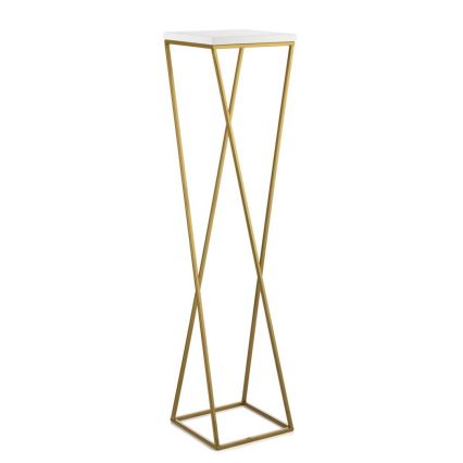 Jardinière LOFT 100x24 cm dorée/blanche