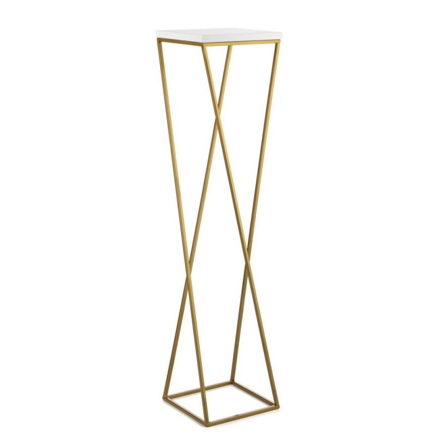Jardinière LOFT 100x24 cm dorée/blanche