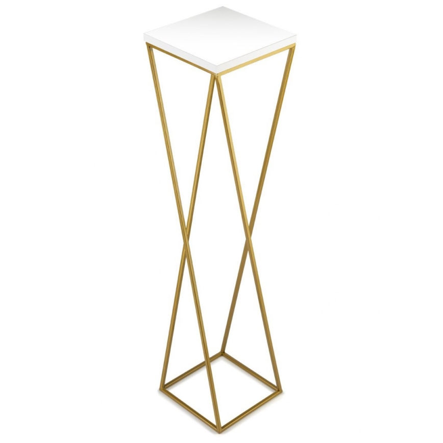 Jardinière LOFT 100x24 cm dorée/blanche