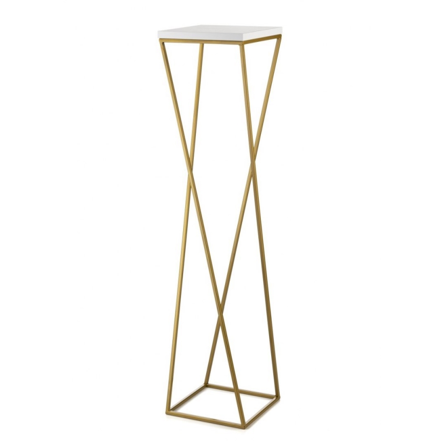 Jardinière LOFT 100x24 cm dorée/blanche