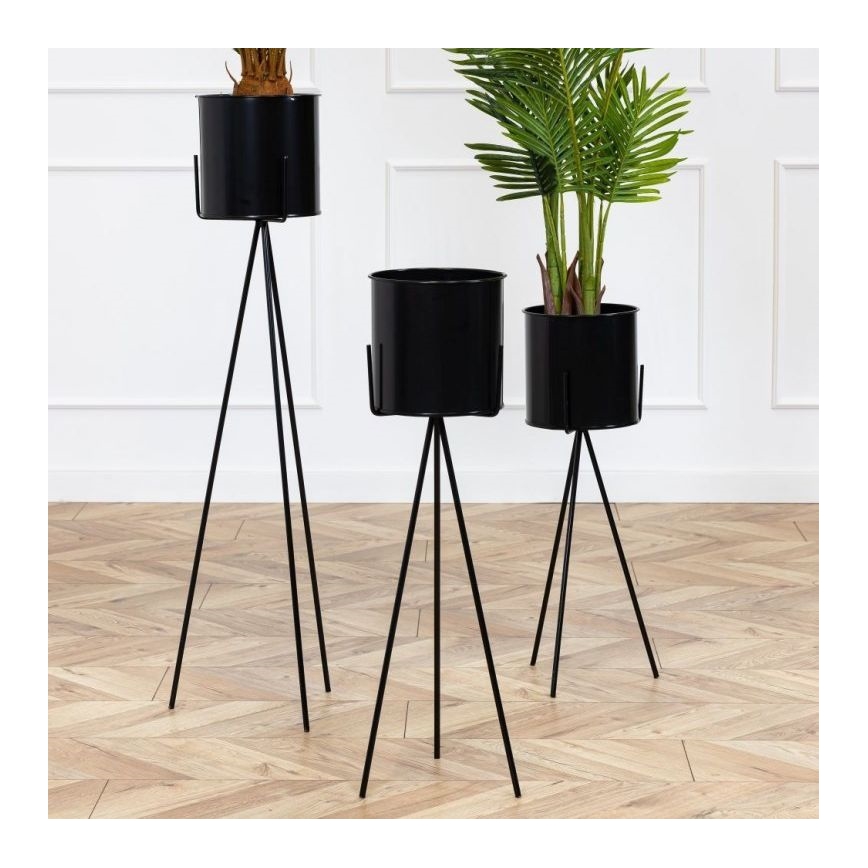 Jardinière TRIPOD 65x25 cm noire