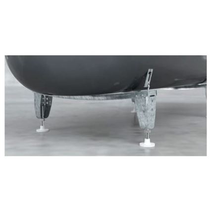 JIKA H2940120000001 - Pieds de baignoire ALMA/TANZA/RIGA en acier inoxydable