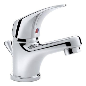 JIKA H3111N10041111 - Kraan voor wastafel + afval met overloop TALAS 12,3 cm glanzend chroom