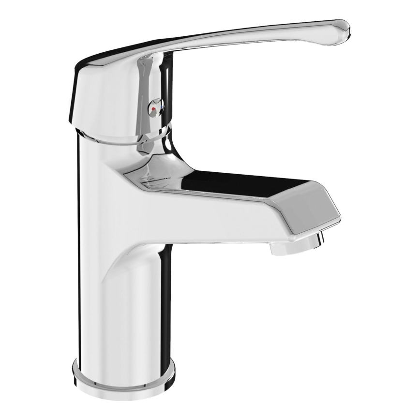 JIKA H3111W10045101 - Wastafelkraan met medische hendel CUBE 16,4 cm glanzend chroom