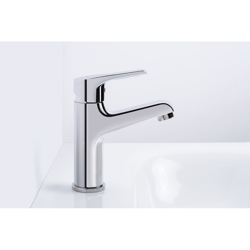JIKA H3111W10049101 - Robinet de lavabo CUBE 17,9 cm Cold Start/chrome brillant