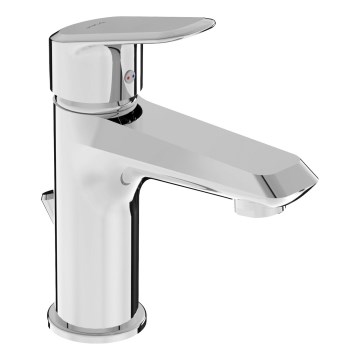 JIKA H3112E10041111 - Robinet de lavabo + bonde sans trop plein TALAS 17,4 cm chrome brillant