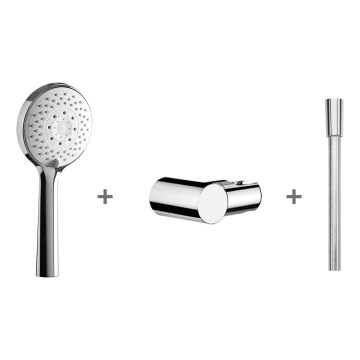 JIKA H3651X00043621 - Ensemble de douche CUBITO chrome brillant