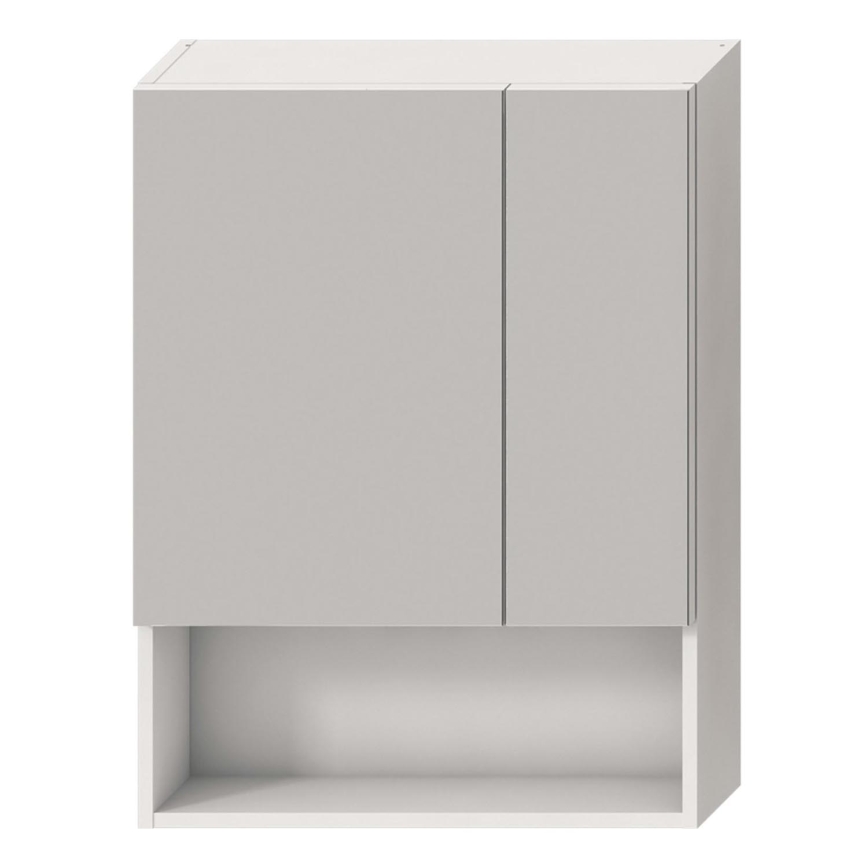 JIKA H4532410383041 - Armoire miroir avec étagère LYRA 80x60 cm blanc