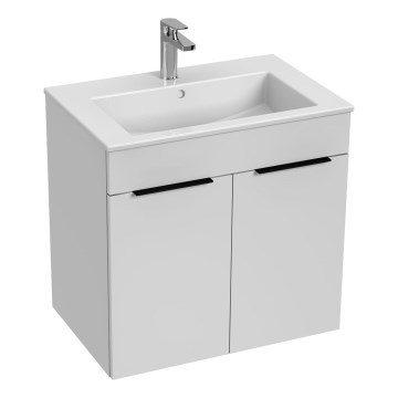 JIKA H4536011763001 - Meuble de salle de bain avec lavabo CUBE 60,7x65 cm blanc