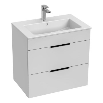 JIKA H4536021763001 - Meuble de salle de bain avec lavabo CUBE 60,7x65 cm blanc