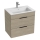JIKA H4536021765141 - Badmeubel met wastafel CUBE 60,7x65 cm in essenhout