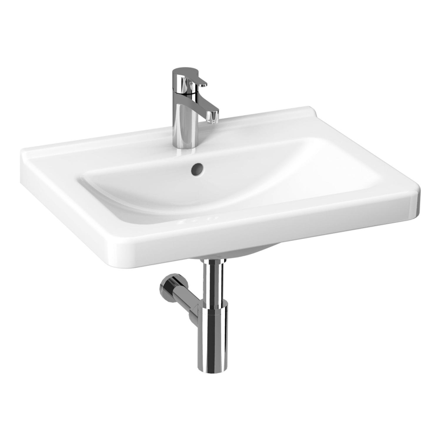 JIKA H8104240001041 - Wandgemonteerde wastafel CUBITO 65x48,5 cm keramiek/wit
