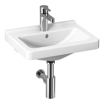 JIKA H8114220001041 - Wandgemonteerde wastafel CUBITO 45x34 cm keramiek/wit