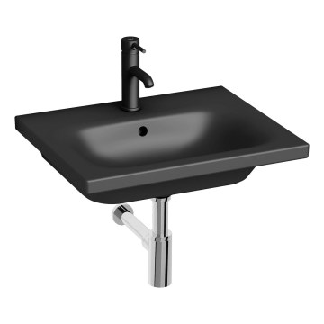 JIKA H8127127161041 - Wandgemonteerde wastafel MIO 55x45 cm keramiek/mat zwart