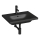 JIKA H8127137161041 - Vasque murale MIO 60x45 cm céramique/mat noir