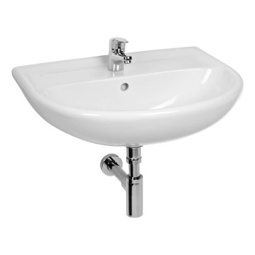 JIKA H8143820001041 - Wandgemonteerde wastafel LYRA 55x45 cm keramiek/wit