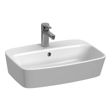JIKA H8183827571041 - Aanrecht wastafel LYRA 55x40 cm keramiek/mat wit