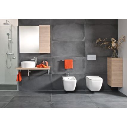 JIKA H8184200001121 - Aanrecht wastafel CUBITO diameter 40 cm keramiek/wit