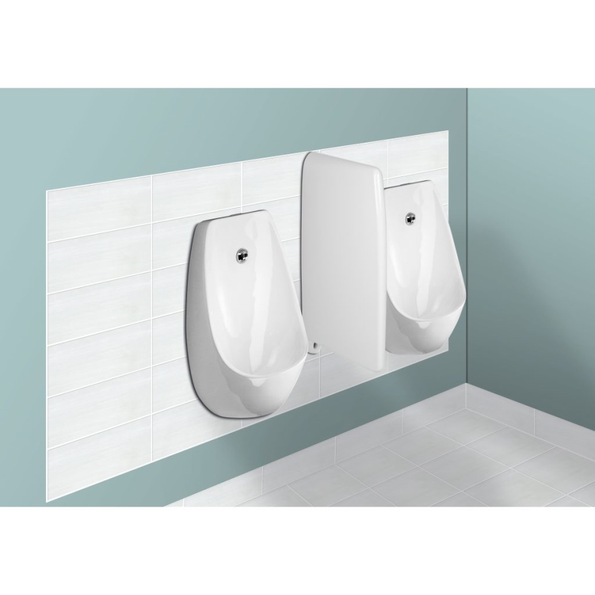 JIKA H8411010004871 - Urinoir met sensor DOMINO 24V, achteraansluiting en achterafvoer, keramiek/wit