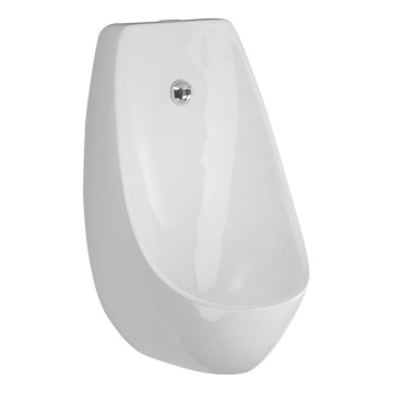 JIKA H8411010004871 - Urinoir avec capteur DOMINO 24V, arrivée et évacuation arrière, céramique/blanc