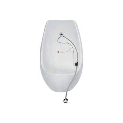 JIKA H8411010004871 - Urinoir avec capteur DOMINO 24V, arrivée et évacuation arrière, céramique/blanc