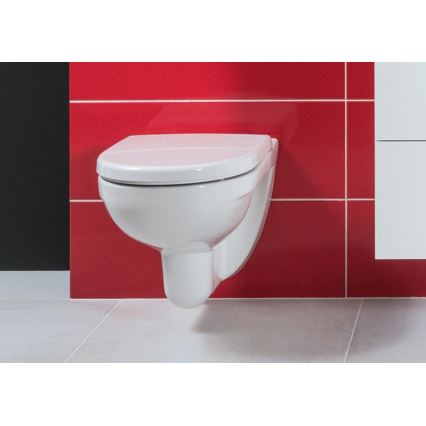 JIKA H8663810000001- Hangend toilet LYRA keramiek/wit + toiletzitting LYRA duroplast/wit