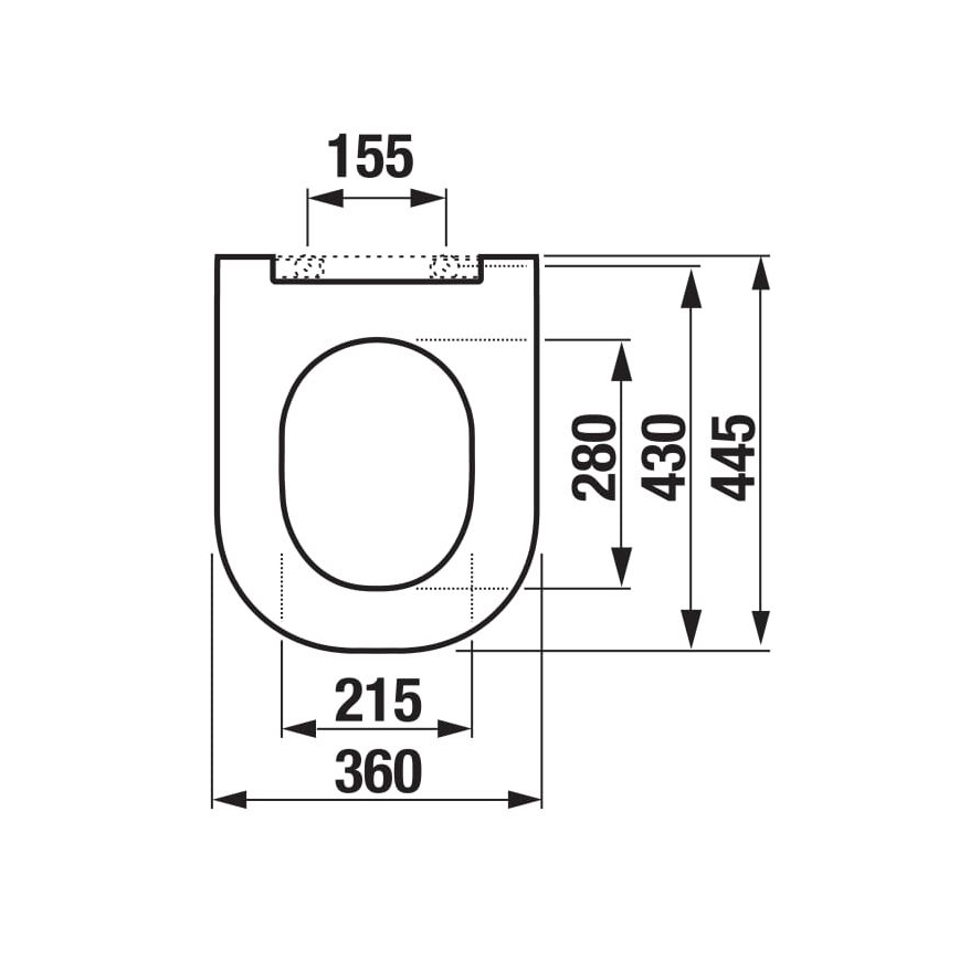 JIKA H8917150000631 - Abattant de WC MIO en duroplast/blanc