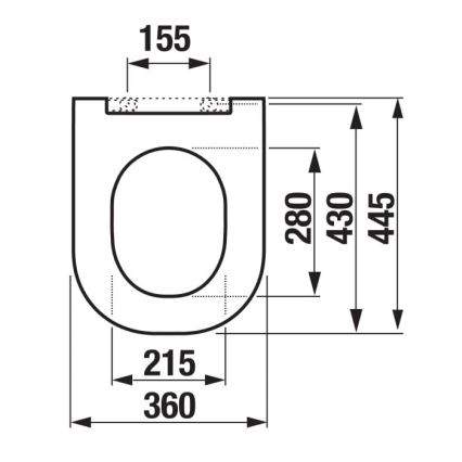 JIKA H8917150000631 - Toiletzitting MIO duroplast/wit
