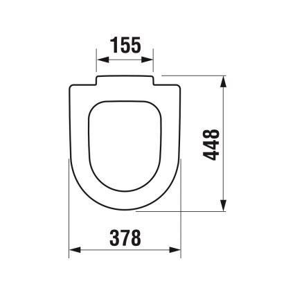 JIKA H8932823000631 - Toiletbril DEEP duroplast/wit