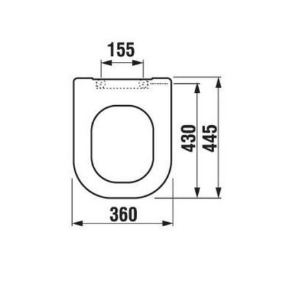 JIKA H8936103000631 - Toiletbril DEEP duroplast/wit