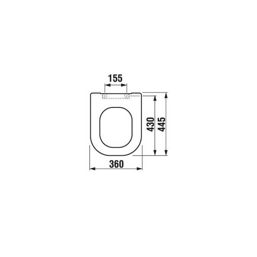 JIKA H8936103000631 - Toiletbril DEEP duroplast/wit