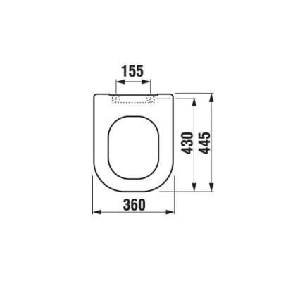 JIKA H8936113000631 - Toiletbril SoftClose DEEP duroplast/wit