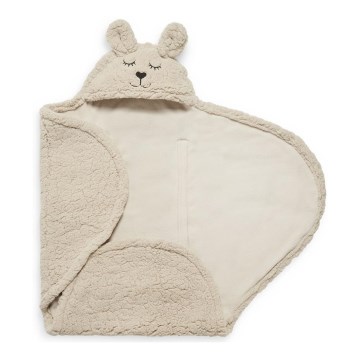 Jollein - Couverture à langer fleece Bunny 100x105 cm Nougat