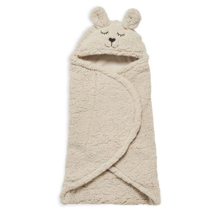 Jollein - Couverture à langer fleece Bunny 100x105 cm Nougat