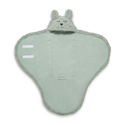 Jollein - Inbakerdeken fleece Bunny 100x105 cm Ash Green