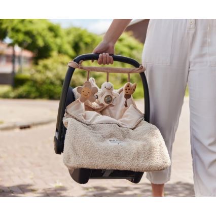 Jollein - Sac pour siège auto BOUCLE 42x82 cm Boucle Naturel