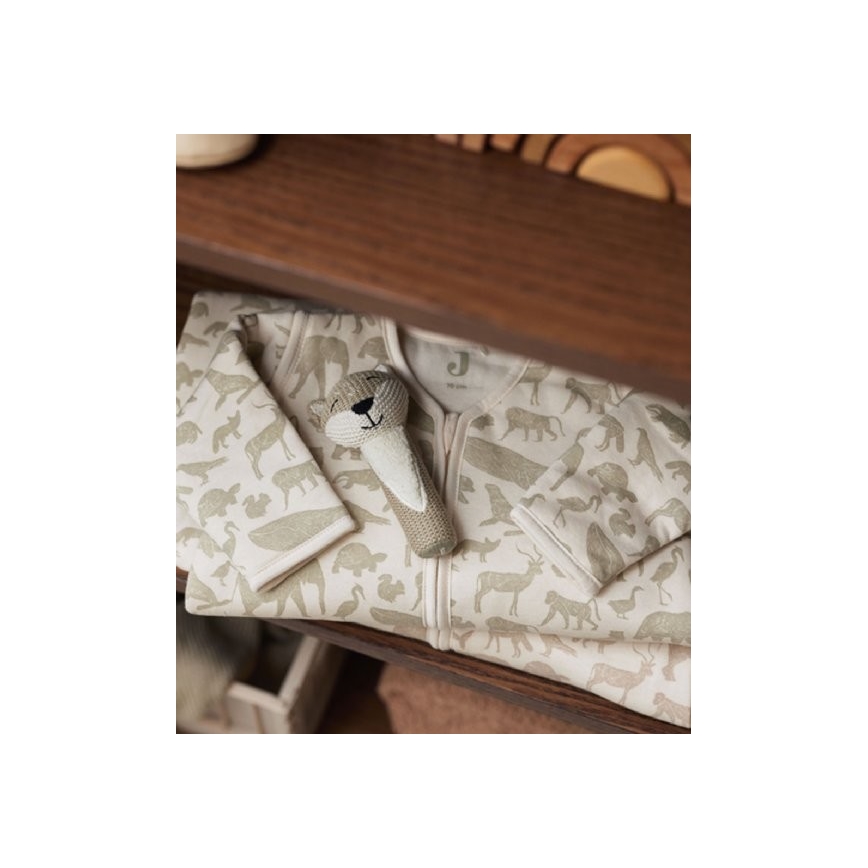 Jollein - Slaapzak 2in1 3-9 maanden 3 TOG Animals Olive Green